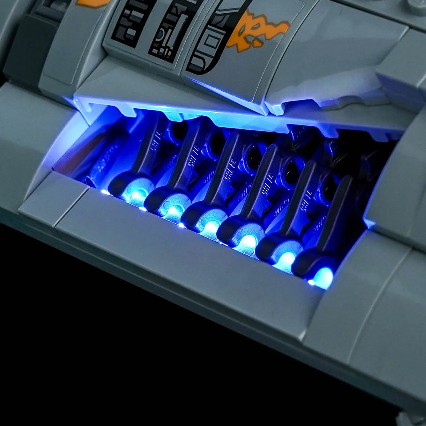 Bright My Bricks LED lighting kit for LEGO® Star Wars The Mandalorian's N-1 Starfighter #75442 — LED kit powered on