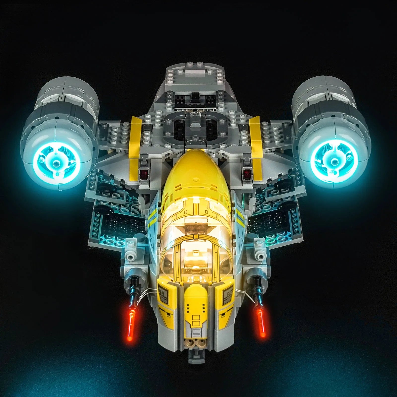 LEGO Star Wars The Razor Crest #75447 LED lighting detail