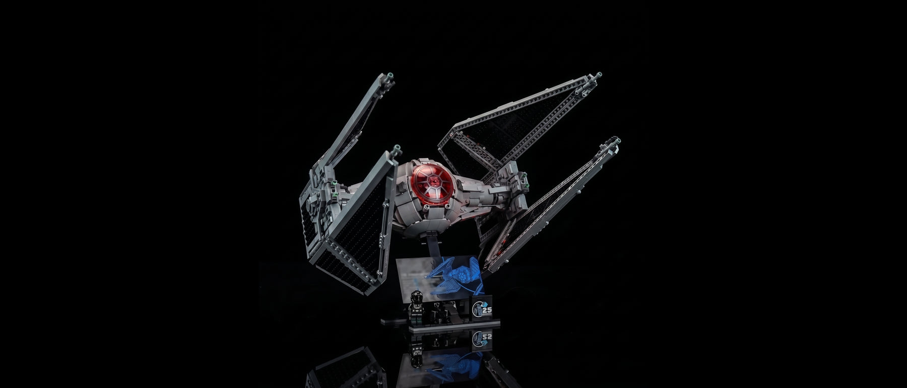 Kit LED pour LEGO® L’intercepteur TIE #75382 — standard build, without the LED light kit