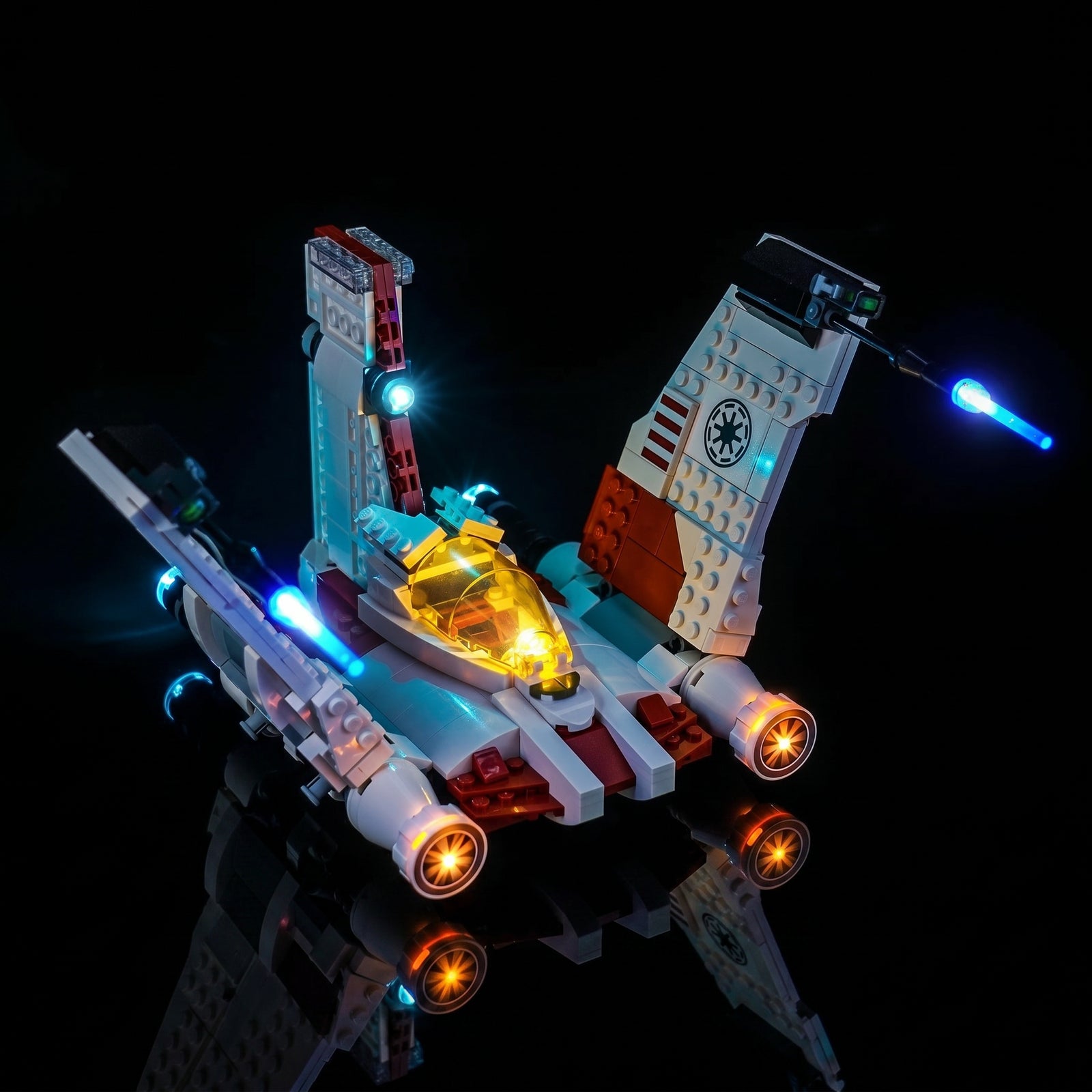 LED-Beleuchtungsset für LEGO® V-19 Torrent-Sternjäger #75432