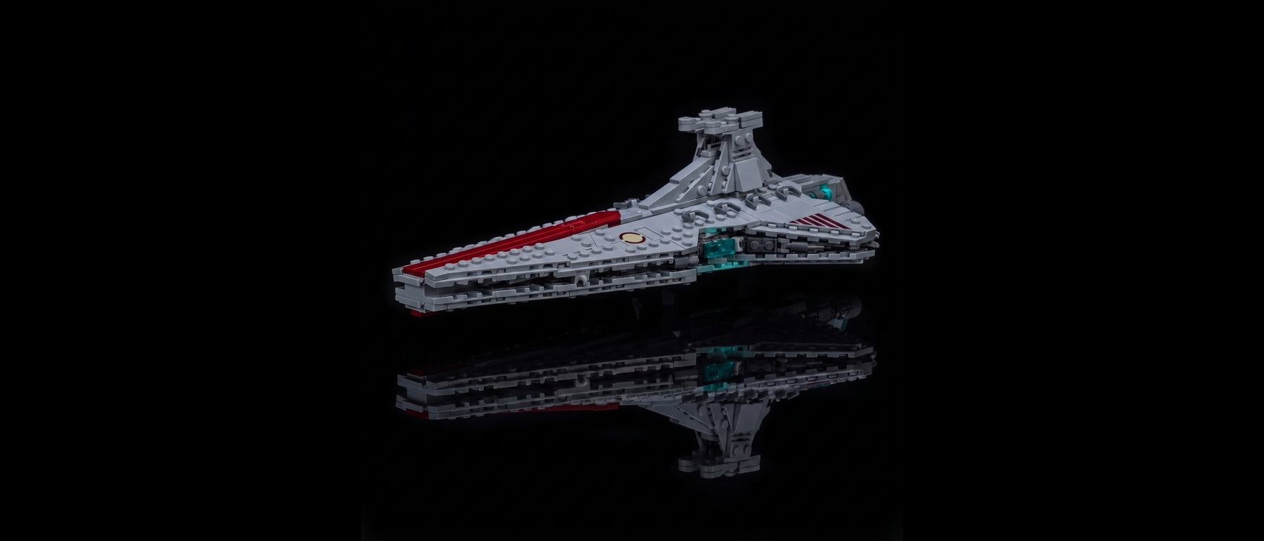 LED-Beleuchtungsset für LEGO® Angriffskreuzer der Venator-Klasse #75441 — standard build, without the LED light kit