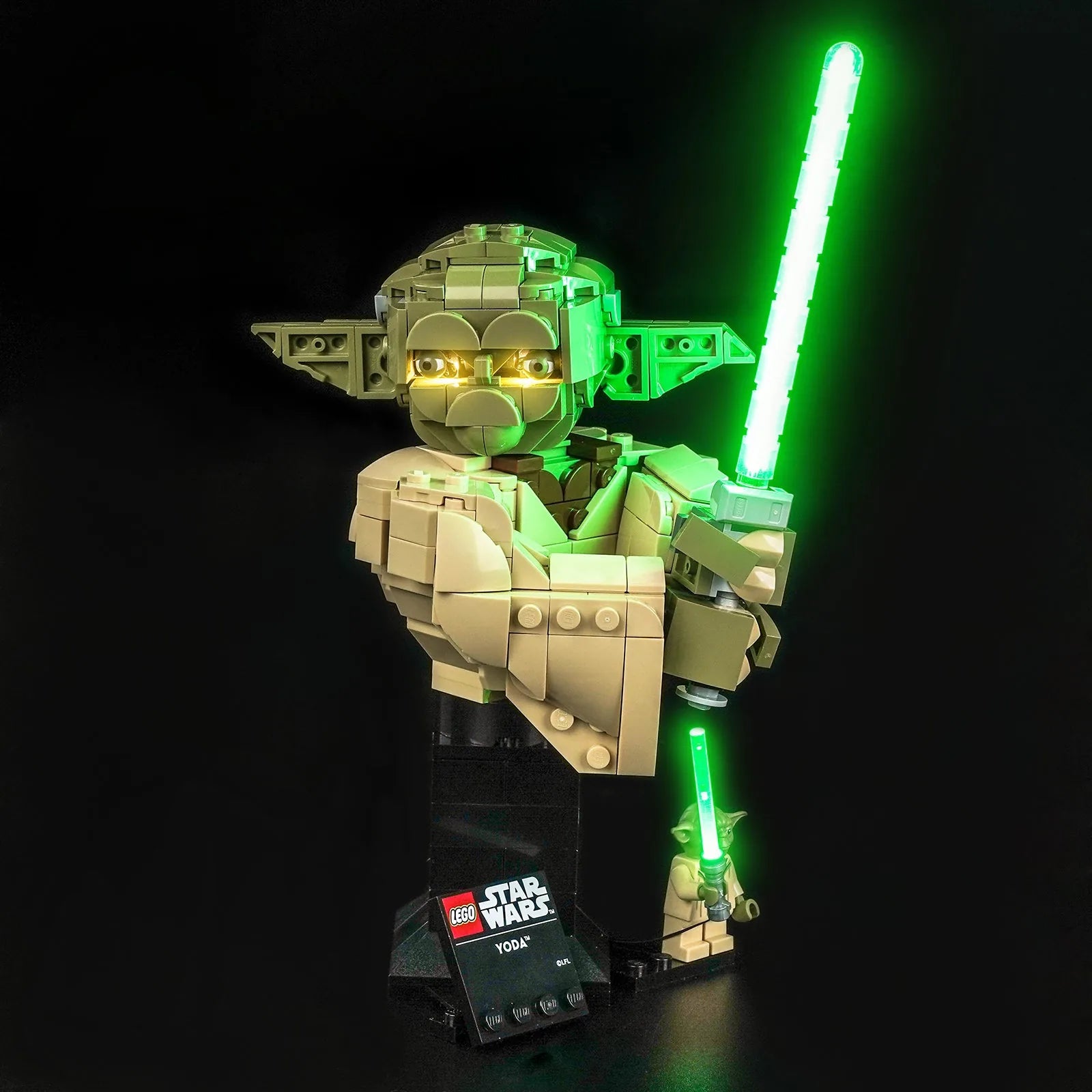 Light Kit for LEGO Star Wars Yoda Bust #75438 - Bright My Bricks