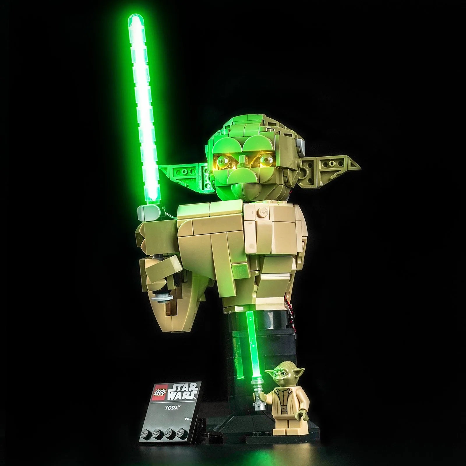 Light Kit for LEGO Star Wars Yoda Bust #75438 - Bright My Bricks