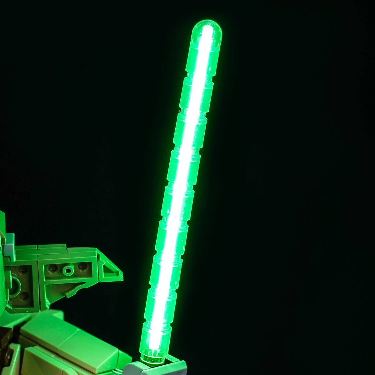 LEGO® Star Wars Yoda Bust #75438 — LED strips and bricks detail (RGB LED light kit)