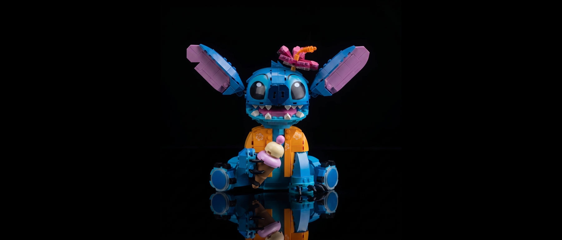 Light Kit for LEGO® Stitch #43249 — standard build, without the LED light kit
