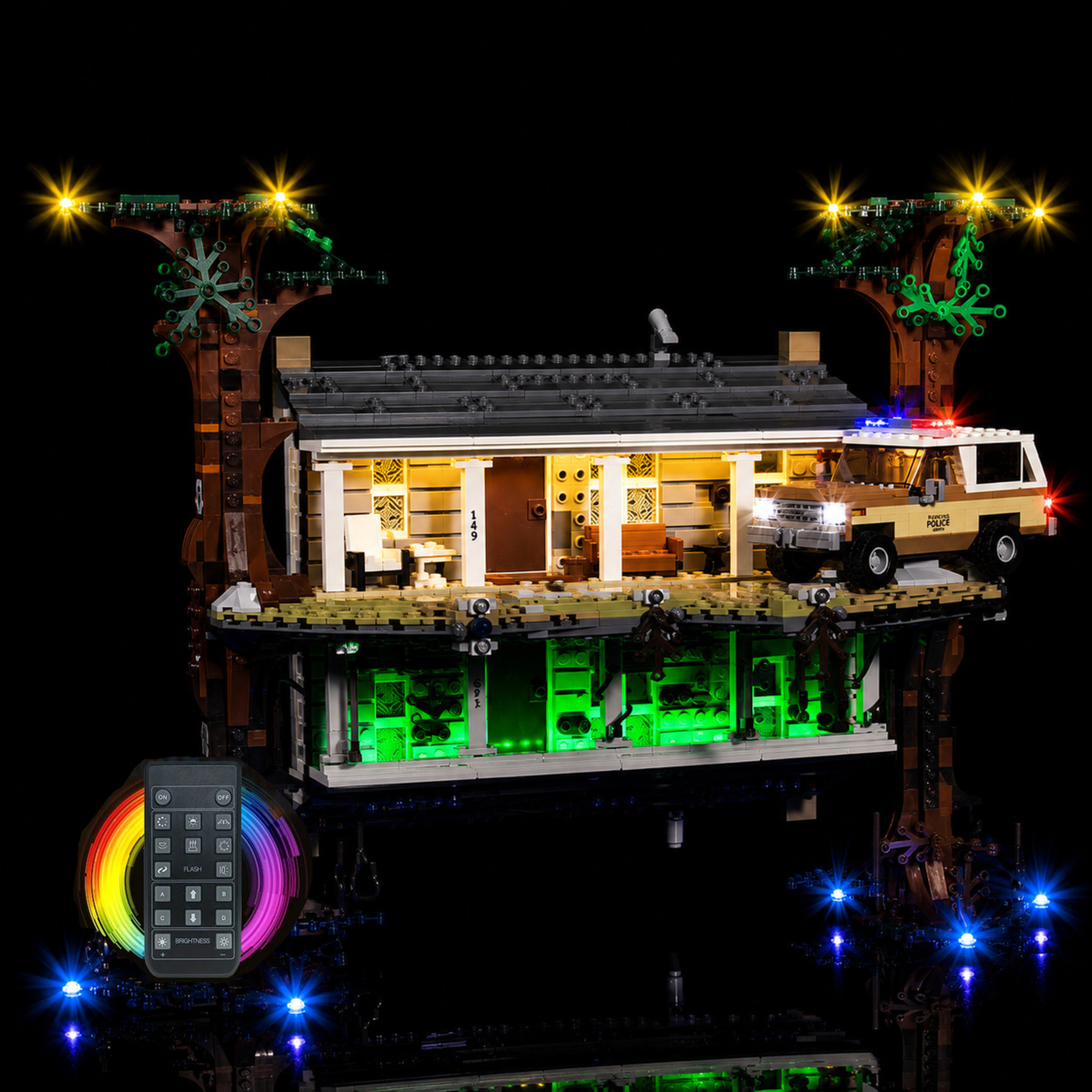 LEGO® Stranger Things The Dow Upside n #75810 — night-mode display glow (LED lights)