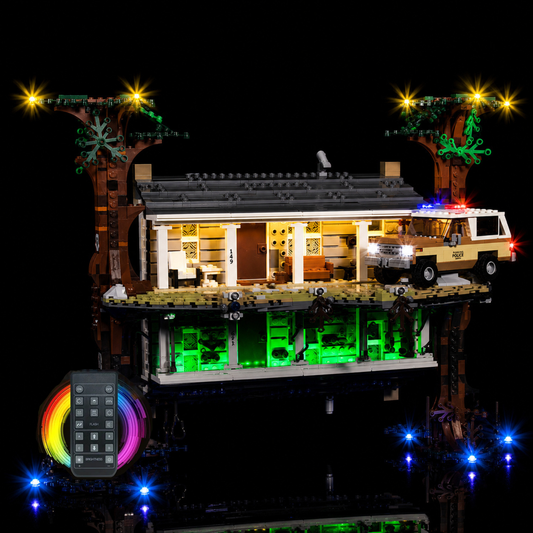 LEGO® Stranger Things The Dow Upside n #75810 — night-mode display glow (LED lights)