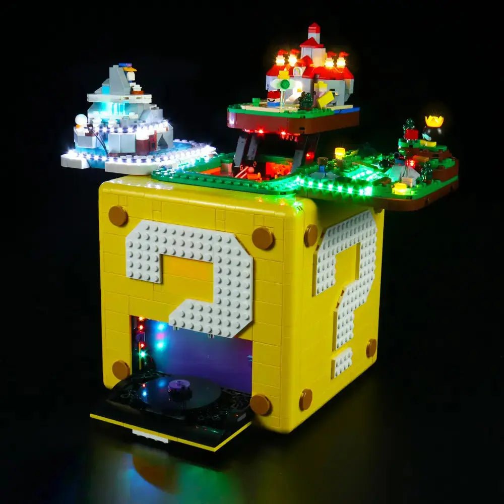 LED light kit for LEGO® Super Mario 64 Question Mark Block #71395 | Bright My Bricks