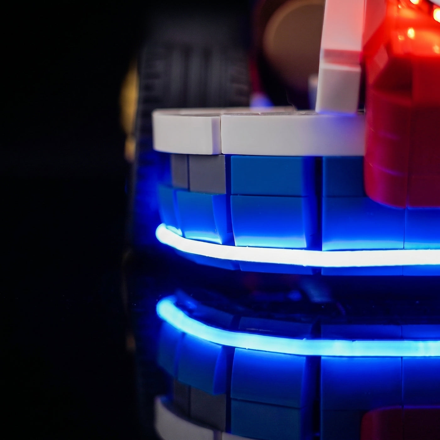 Bright My Bricks USB-powered LED light kit for LEGO® Super Mario Mario Kart #72037 — night-mode display glow
