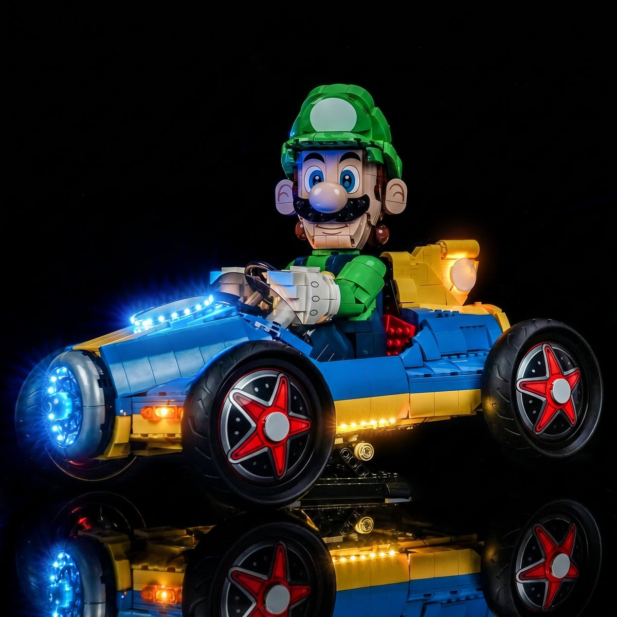 LED light kit for LEGO® Super Mario Mario Kart Luigi & Mach 8 #72050 | Bright My Bricks