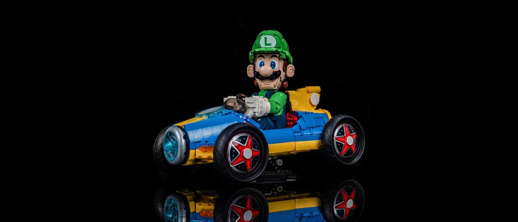 LED-Beleuchtungsset für LEGO® Mario Kart™: Luigi & Turboflitzer #72050 — standard build, without the LED light kit