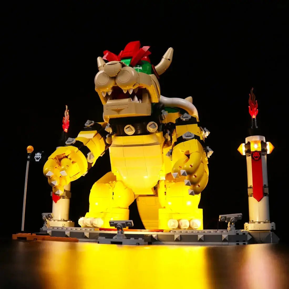 LEGO Super Mario The Mighty Bowser #71411 with premium LED kit