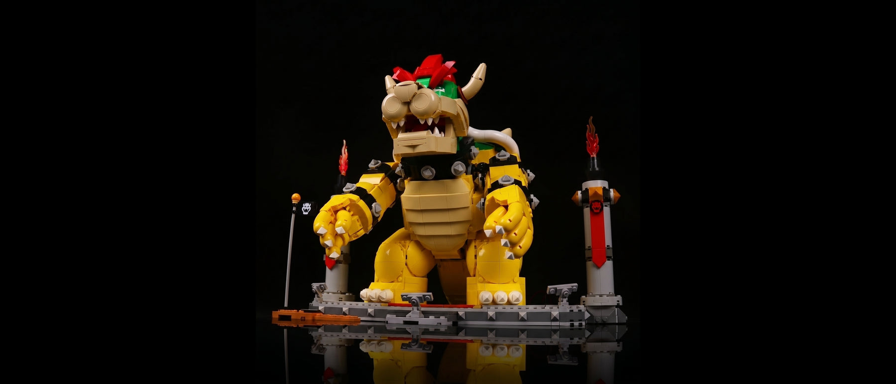 Kit LED pour LEGO® Le puissant Bowser™ #71411 — standard build, without the LED light kit