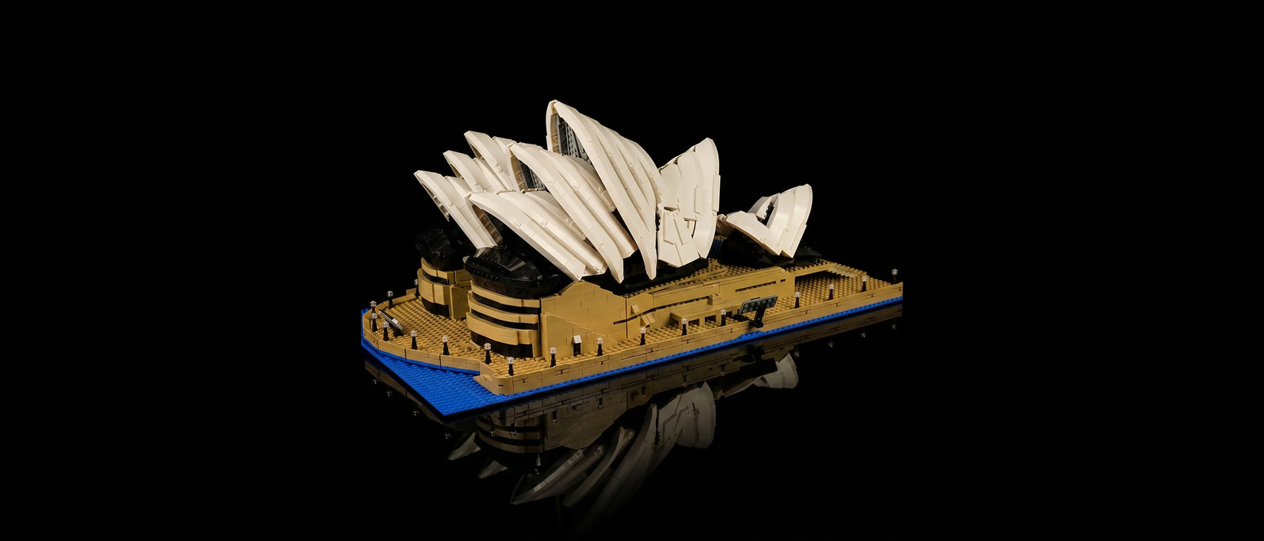Kit LED pour LEGO® L'opéra de Sydney #10234 — standard build, without the LED light kit