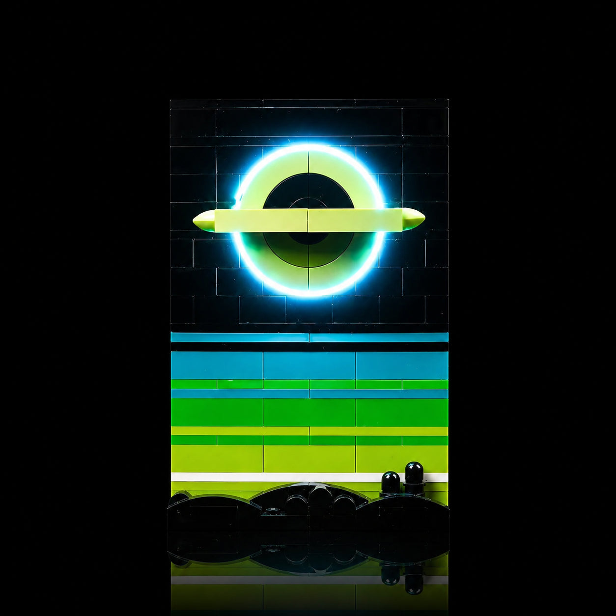 Bright My Bricks display light kit for LEGO® Tales of The Space Age #21340 — showcase lighting view