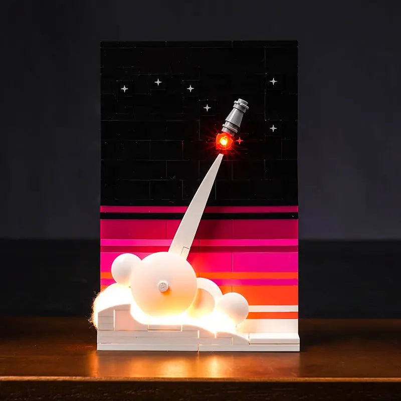 LED lights bring LEGO Tales of The Space Age #21340 to life