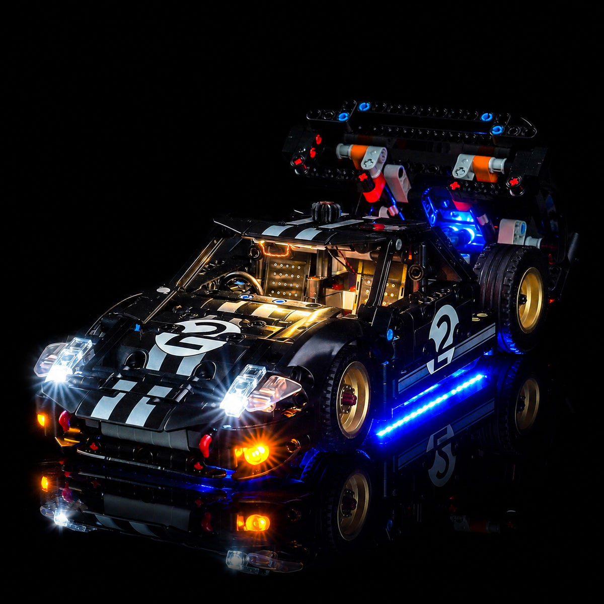 LED light kit for LEGO® Technic 1966 Ford GT40 MKII Race Car #42223 | Bright My Bricks