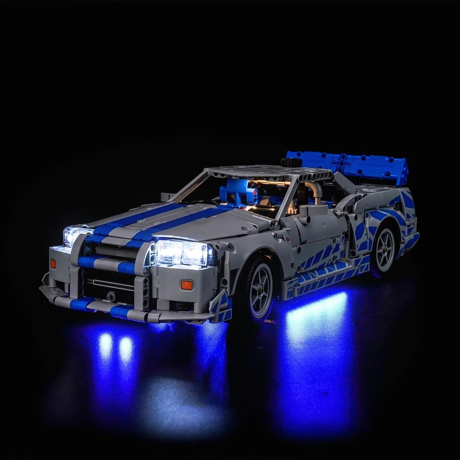 Light Kit for LEGO Technic 2 Fast 2 Furious Nissan Skyline GT-R (R34) #42210 - Bright My Bricks