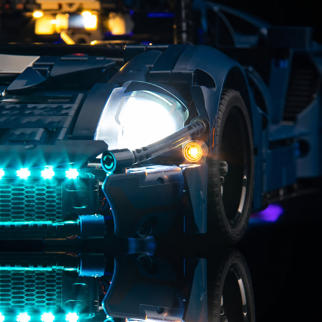 night-mode display glow: Bright My Bricks LED lights for LEGO® Technic 2022 Ford GT #42154