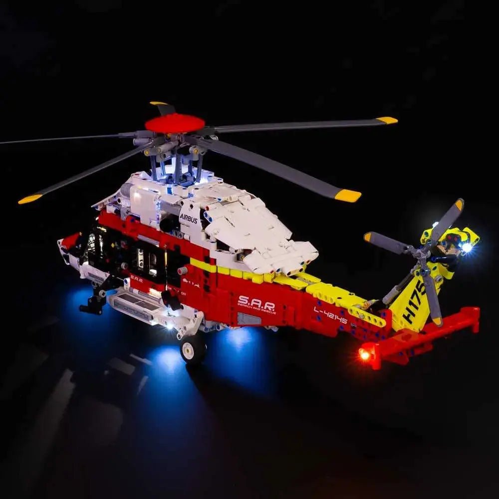 LED light kit for LEGO® Technic Airbus H175 Rescue Helicopter #42145 | Bright My Bricks