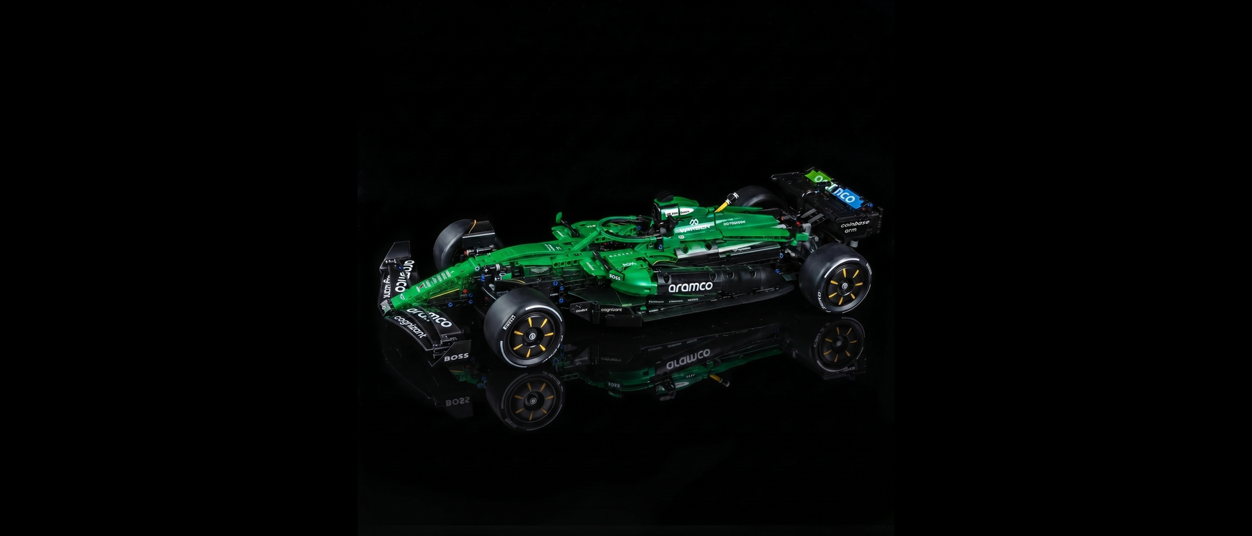 Light Kit for LEGO® Technic Aston Martin Aramco AMR25 F1 Car #42240 — standard build, without the LED light kit