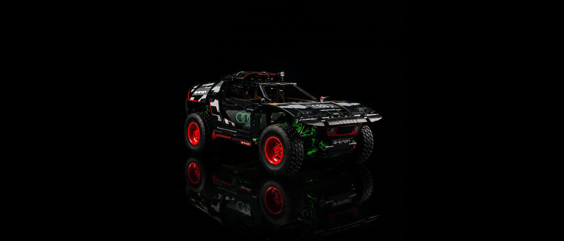 LED-Beleuchtungsset für LEGO® Audi RS Q e-tron #42160 — standard build, without the LED light kit