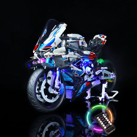 light kit for LEGO® Technic BMW M 1000 RR #42130, lighting effect on the build