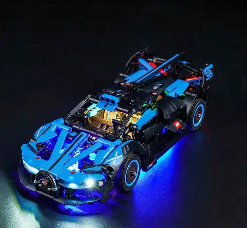 Light Kit for LEGO Technic Bugatti Bolide Agile Blue #42162 - Bright My Bricks