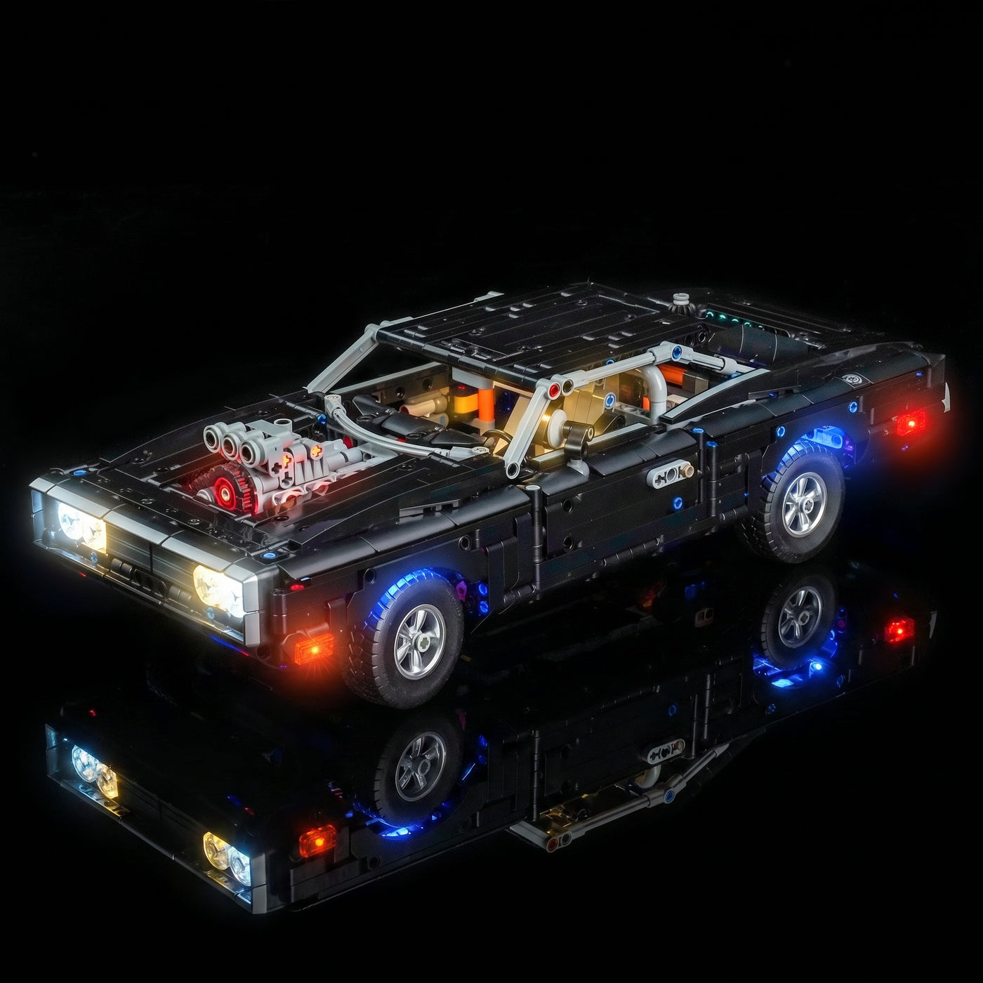 LED light kit for LEGO® Technic Fast and Furious Dodge Charger R/T #42231 | Bright My Bricks