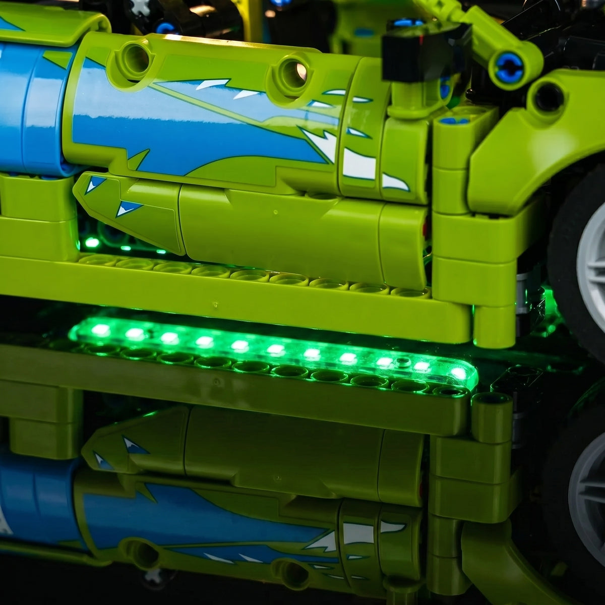 light kit for LEGO® Technic Fast and Furious Mitsubishi Eclipse #42229, close-up of the LED lighting detail