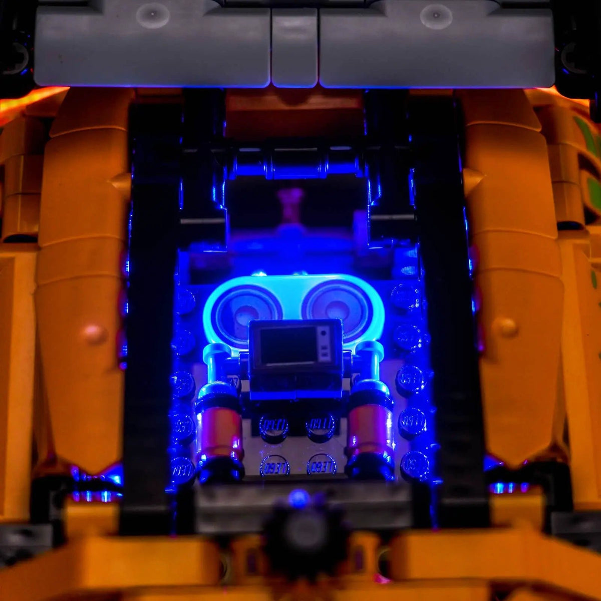 warm LED glow detail: Bright My Bricks RGB LED light kit for LEGO® Technic Fast and Furious Toyota Supra MK4 #42204