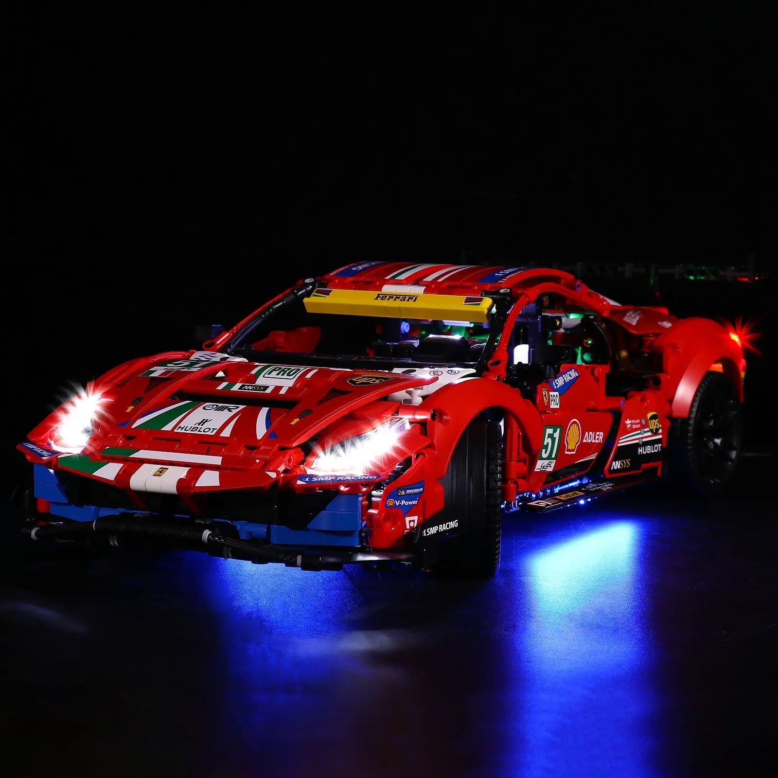 Light Kit for LEGO Technic Ferrari 488 GTE “AF Corse #51” #42125 - Bright My Bricks