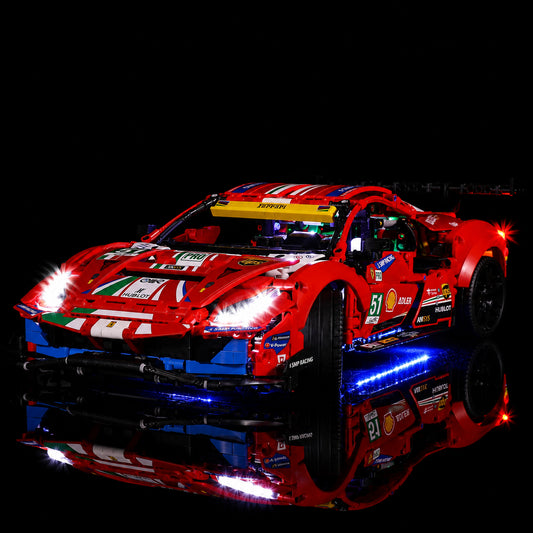 LED light kit for LEGO® Technic Ferrari 488 GTE “AF Corse #51” #42125 | Bright My Bricks