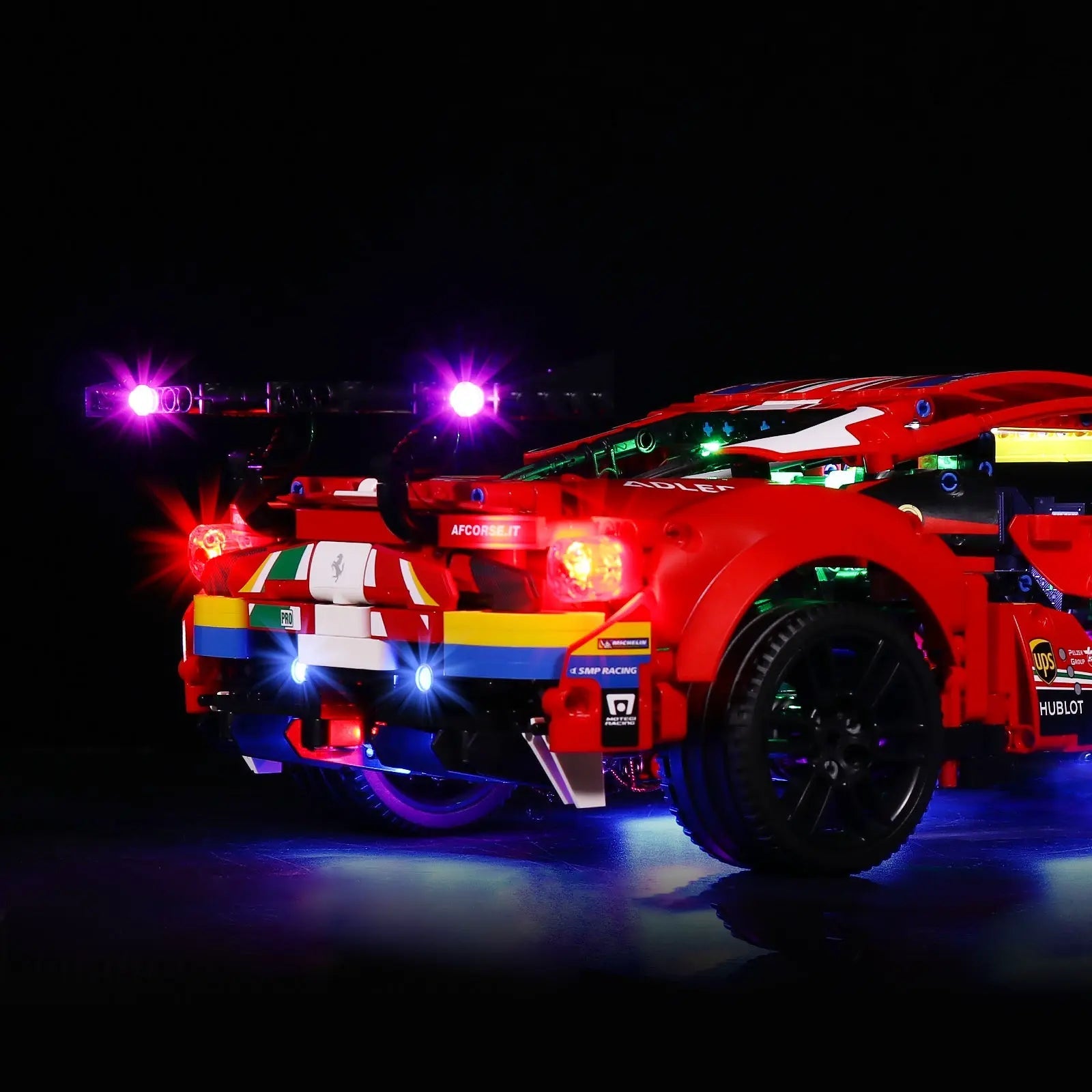 Light Kit LEGO Technic Ferrari 488 GTE “AF Corse #51” #42125 display view