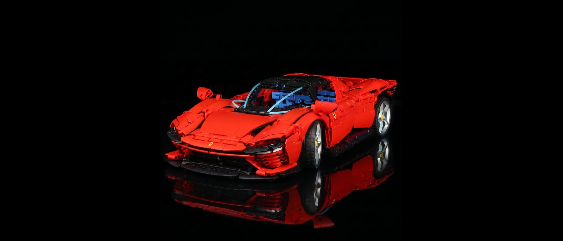 Light Kit for LEGO® Technic Ferrari Daytona SP3 #42143 — standard build, without the LED light kit