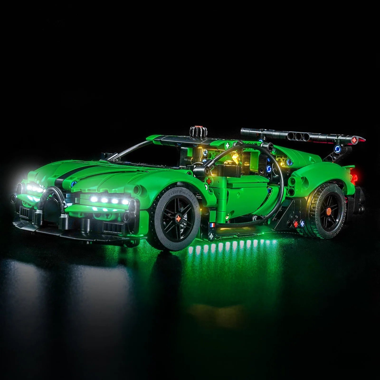 Bright My Bricks LED kit for LEGO Technic Green Bugatti Chiron Pur Sport Hypercar #42241