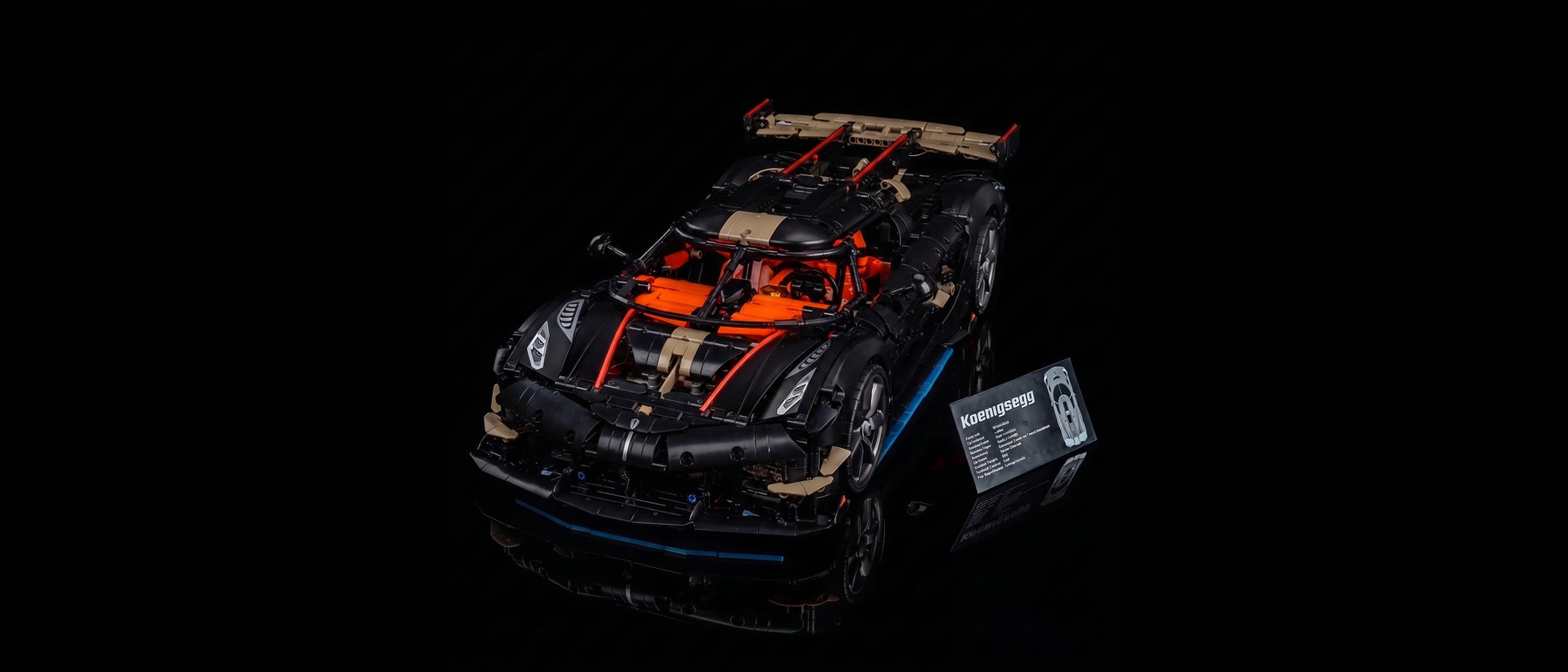 Light Kit for LEGO® Technic Koenigsegg Sadair's Spear Megacar #42232 — standard build, without the LED light kit