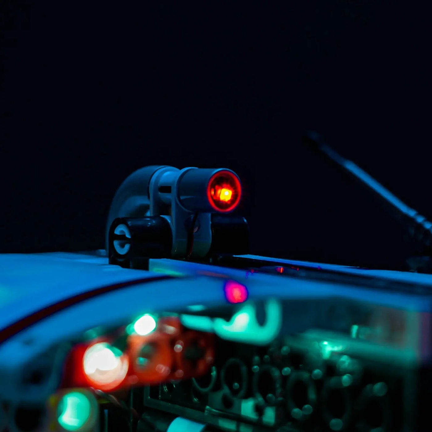 Bright My Bricks light kit for LEGO® Technic Lunar Outpost Moon Rover Space Vehicle #42211 — installed and glowing