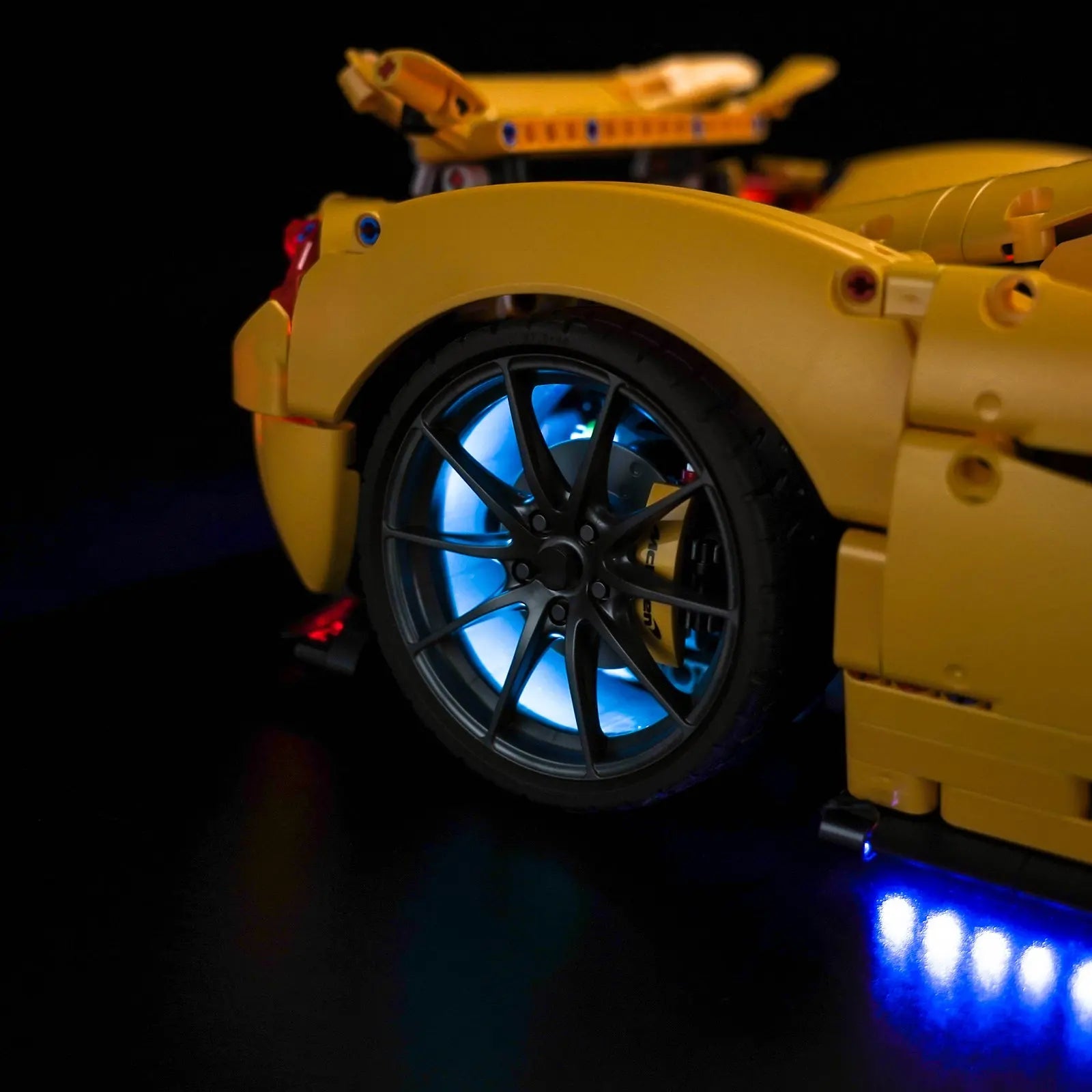 LEGO Technic McLaren P1 #42172 with LED lights installed