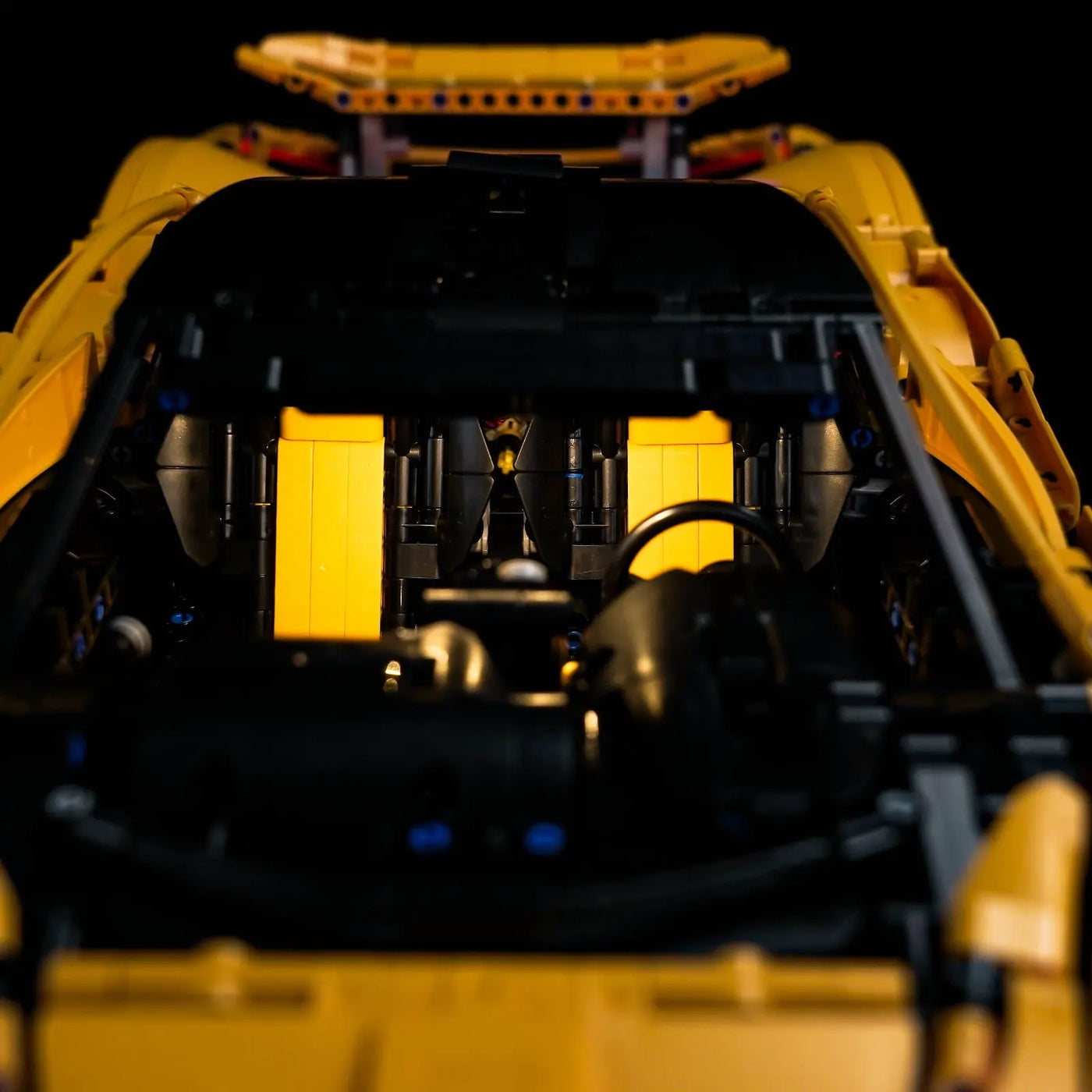 Bright My Bricks USB-powered LED light kit for LEGO® Technic McLaren P1 #42172 — LED strips and bricks detail