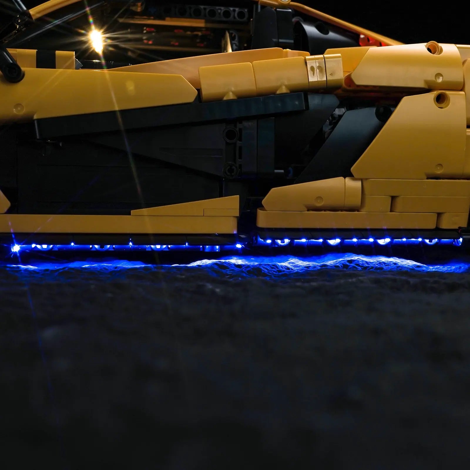 LEGO Technic McLaren P1 #42172 illuminated at night
