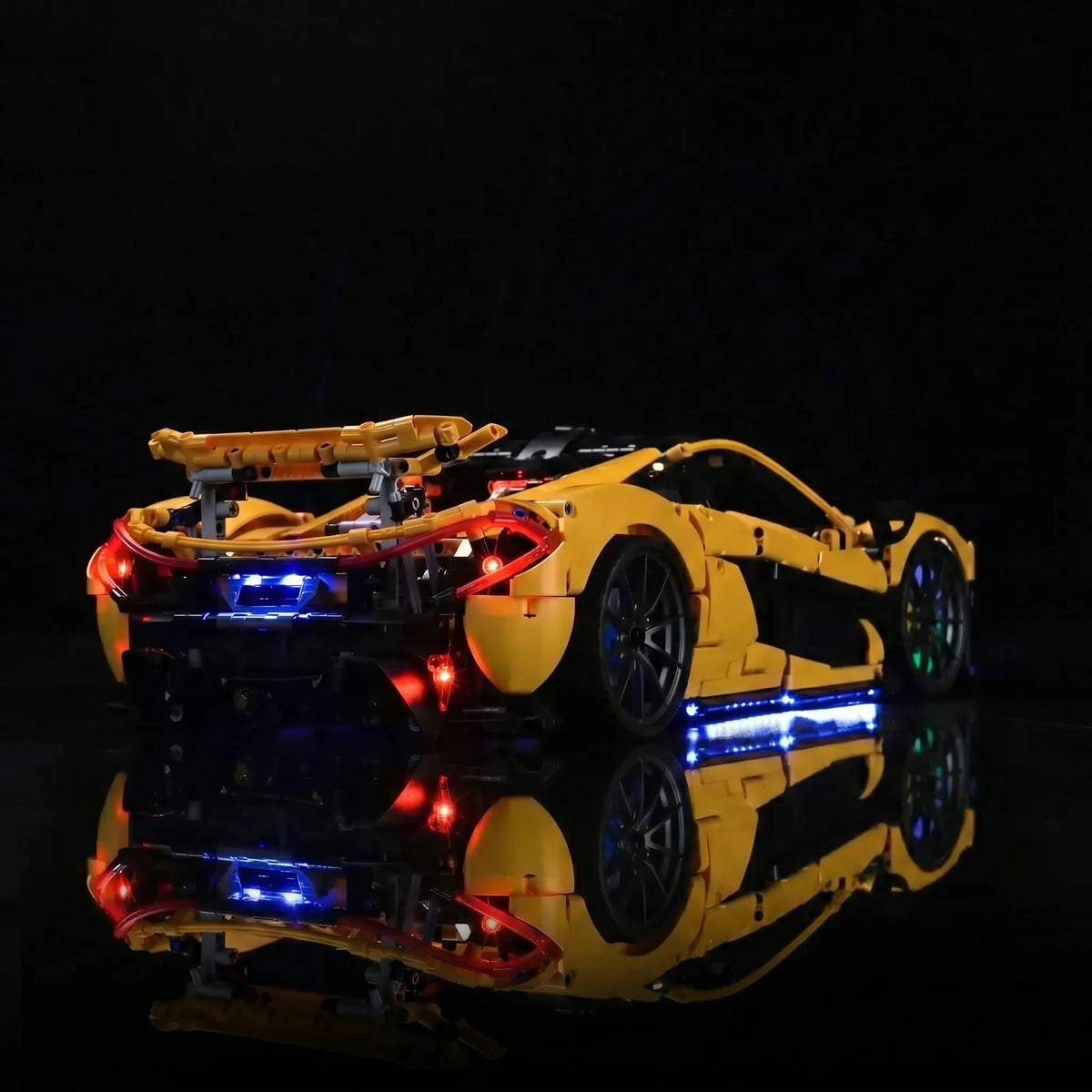 fully illuminated on display: Bright My Bricks LED lighting kit for LEGO® Technic McLaren P1 #42172