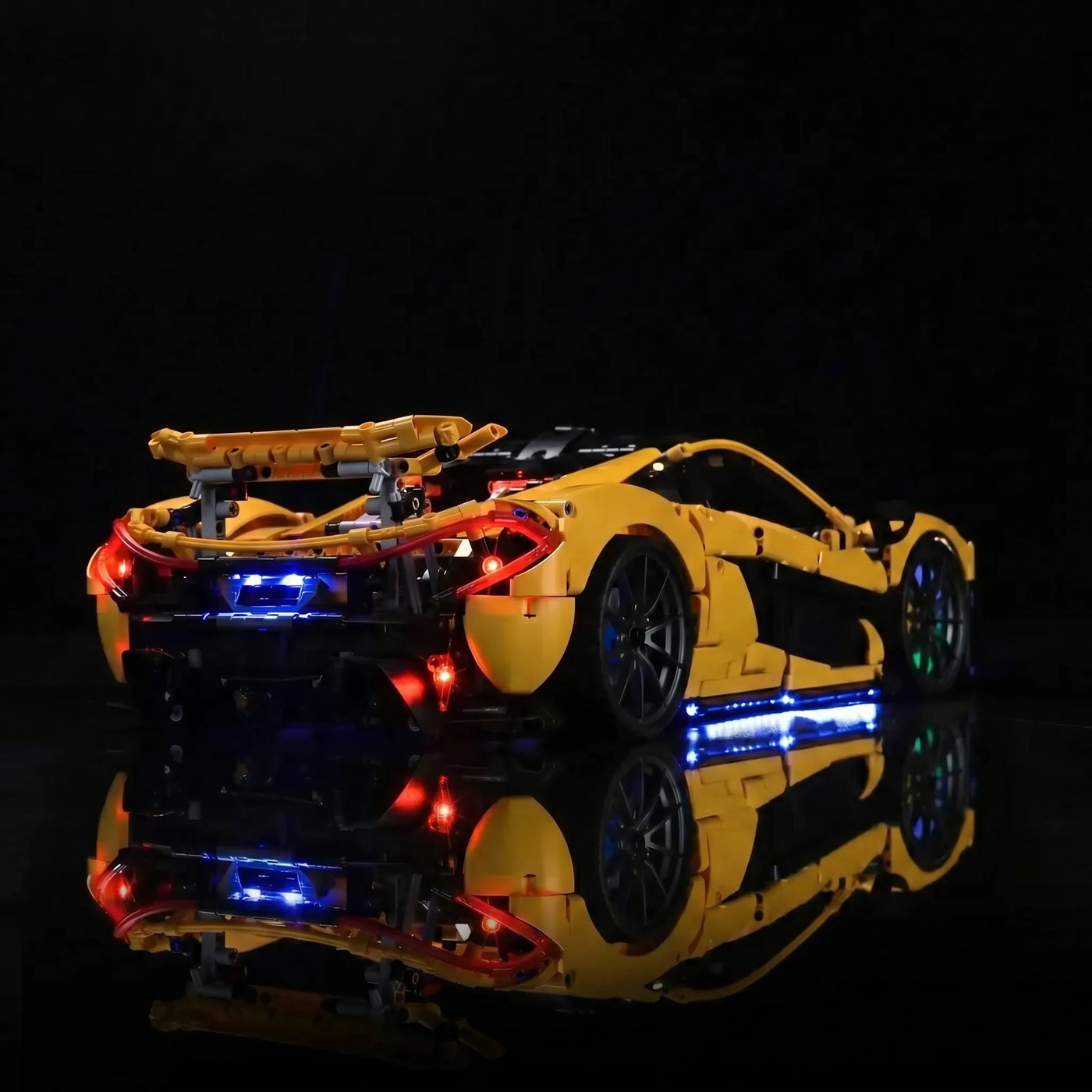 fully illuminated on display: Bright My Bricks LED lighting kit for LEGO® Technic McLaren P1 #42172