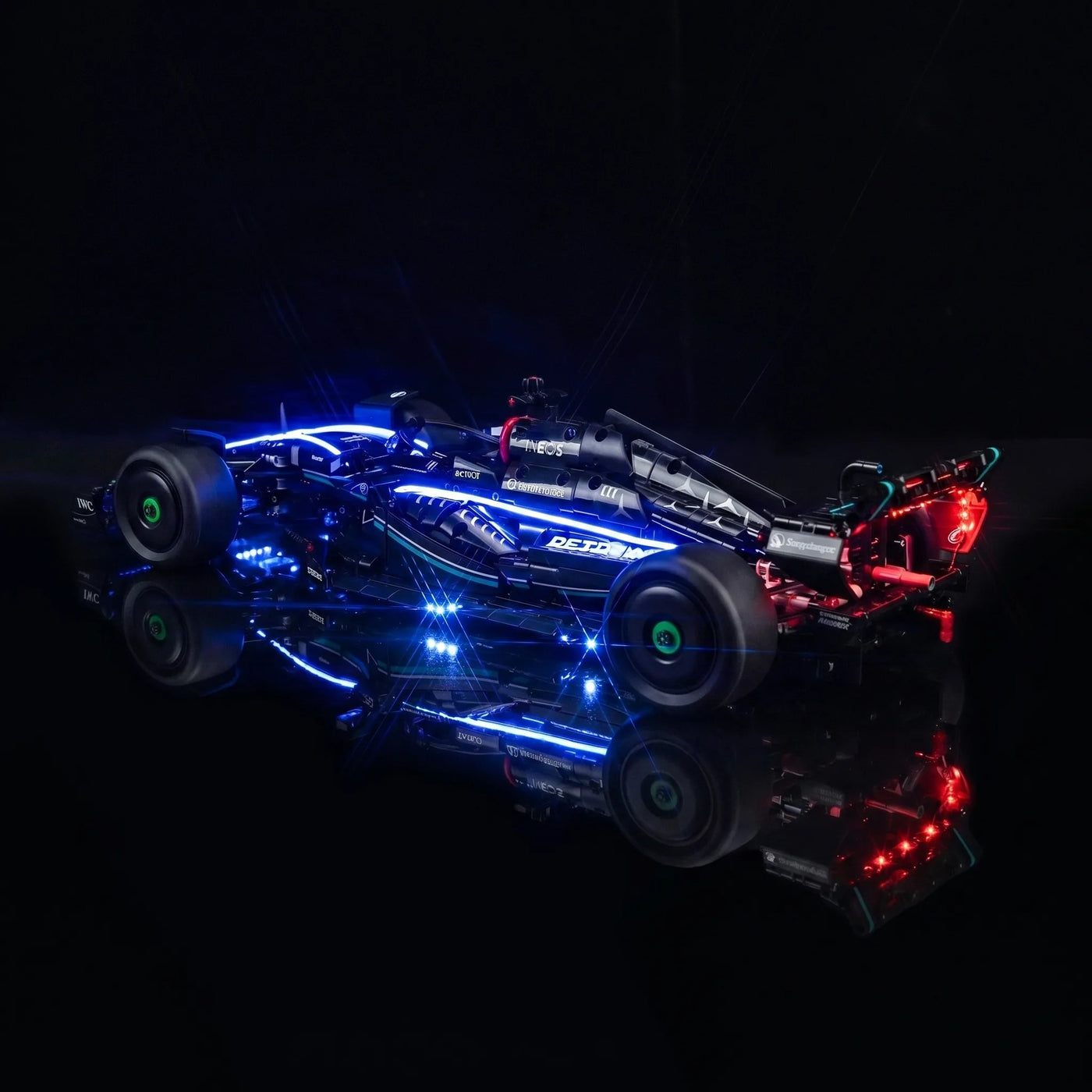 LED lights for LEGO® Technic Mercedes-AMG F1 W14 E Performance #42171, night-mode display glow