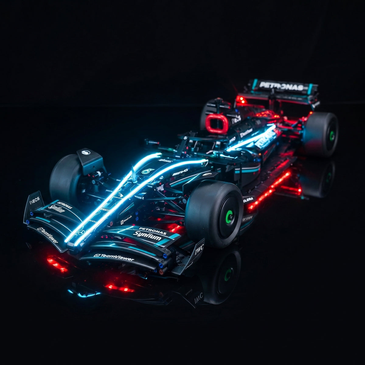 LED lights for LEGO® Technic Mercedes-AMG F1 W14 E Performance #42171, night-mode display glow
