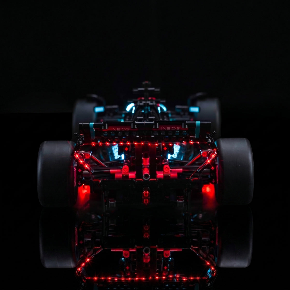 illuminated at night: Bright My Bricks RGB LED light kit for LEGO® Technic Mercedes-AMG F1 W14 E Performance #42171