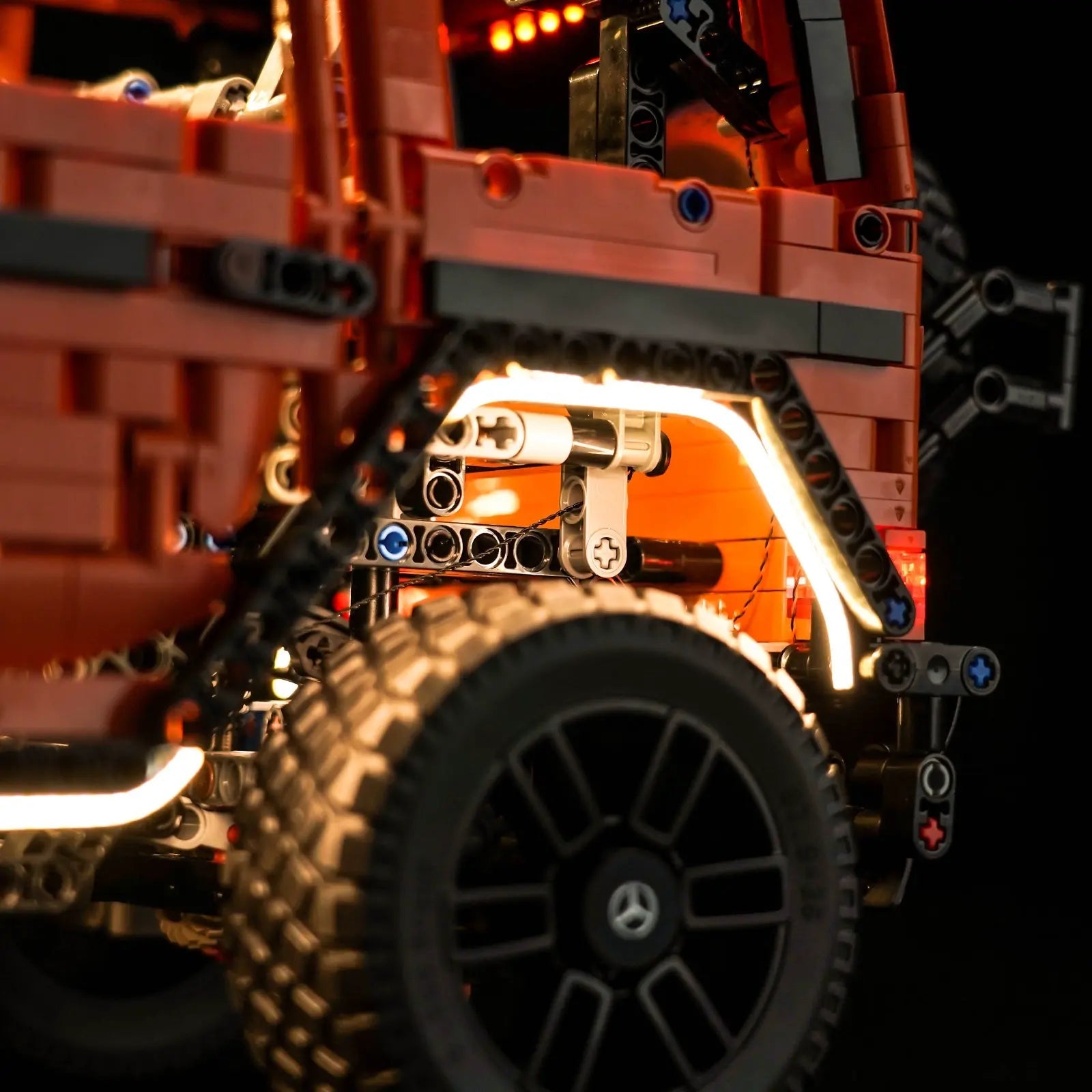 LED lights bring LEGO Technic Mercedes-Benz G 500 PROFESSIONAL Line #42177 to life