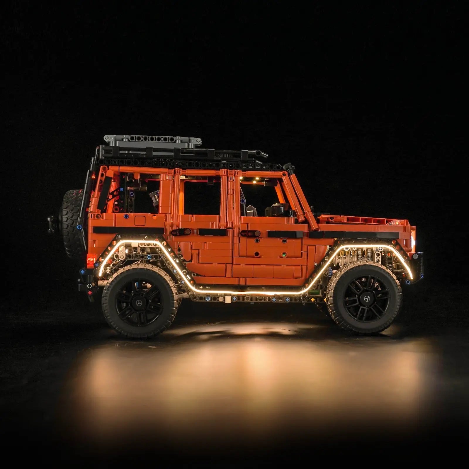 LED lights bring LEGO Technic Mercedes-Benz G 500 PROFESSIONAL Line #42177 to life