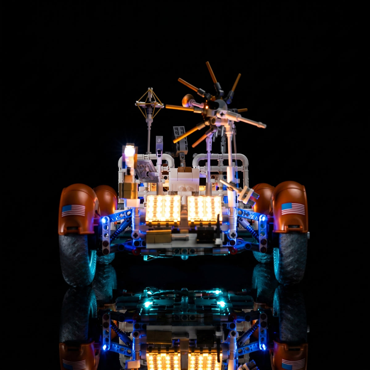 light kit for LEGO® Technic NASA Apollo Lunar Roving Vehicle - LRV #42182, night-mode display glow