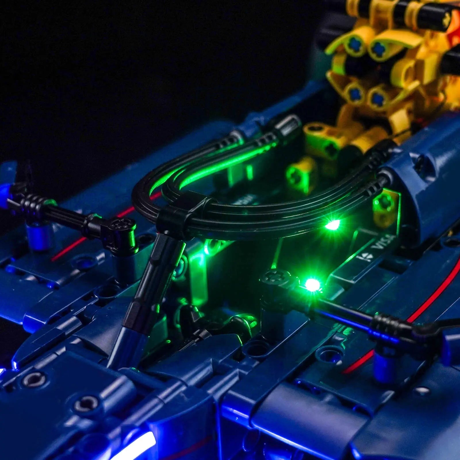 LEGO Technic Oracle Red Bull Racing RB20 F1 Car #42206 LED lighting detail